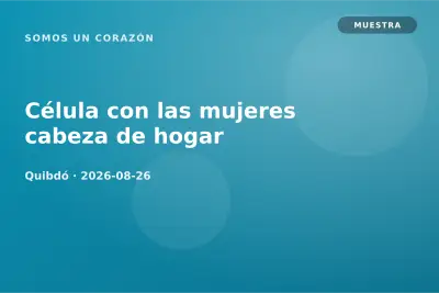 Célula con las mujeres cabeza de hogar