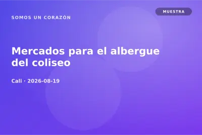 Mercados para el albergue del coliseo