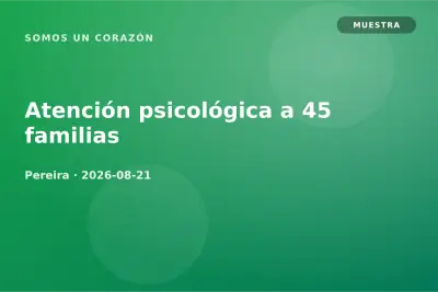 Atención psicológica a 45 familias